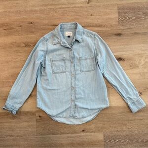 Chambray Button-Up Shirt
